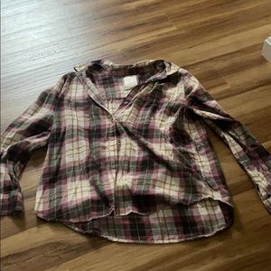 Plaid cozy shirt